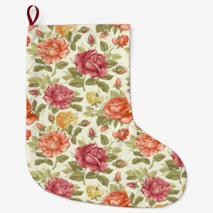 Grande Chaussette De Noël Floral