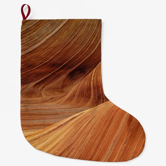 Grande Chaussette De Noël Formations de grès (Devant)