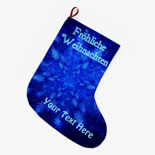 Grande Chaussette De Noël Froliche Weihnachten - Snowburst