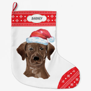 Grande Chaussette De Noël Frontière entre le laboratoire de chocolat Santa