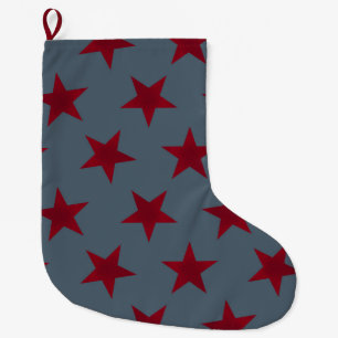 Grande Chaussette De Noël Golden Stars Motif 9