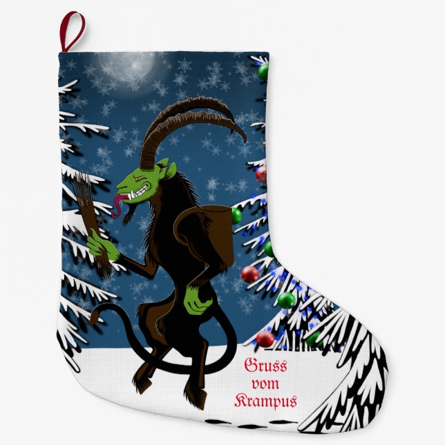 Grande Chaussette De Noël Gruss vom Krampus (Devant)