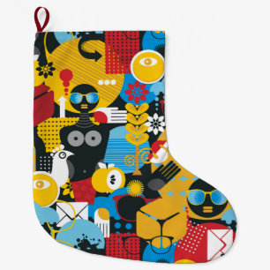 Grande Chaussette De Noël Heure d'été