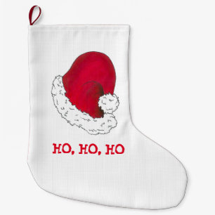 Grande Chaussette De Noël Ho Ho Ho Joyeux Noël Rouge Noël Noël