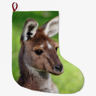 Grande Chaussette De Noël Jolie petite Kangourou Noël Stocker
