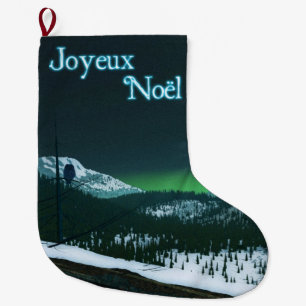 Grande Chaussette De Noël Joyeux Noё l - Soirée silencieuse