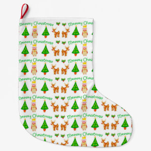 Grande Chaussette De Noël Joyeux Noël