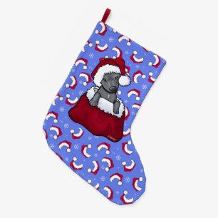 Grande Chaussette De Noël KiniArt Pit Bull Stocking de Noël