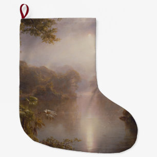 Grande Chaussette De Noël La rivière de la Lumière (Matin dans les tropiques