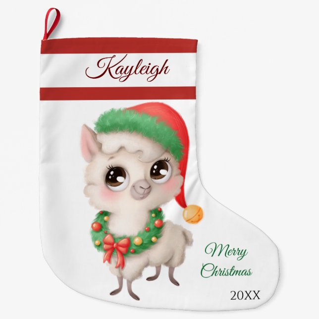 Grande Chaussette De Noël Lambe de Noël grande réserve de Noël (Devant)