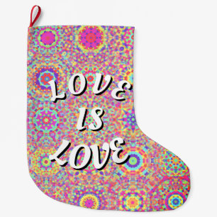 Grande Chaussette De Noël L'amour est l'amour Fierté