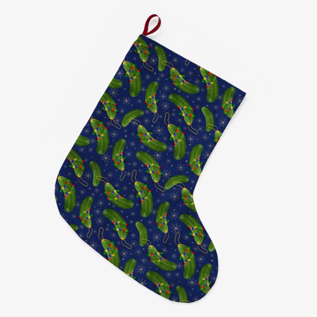 Grande Chaussette De Noël Le pickle de Noël (Devant (Accrochage))