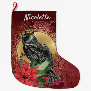 Grande Chaussette De Noël Le Raven King Gothic