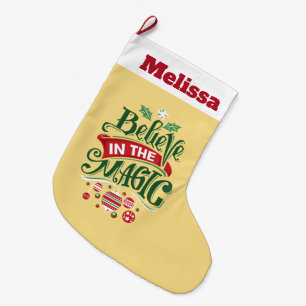 Grande Chaussette De Noël Le Typographe du Magic Christmas