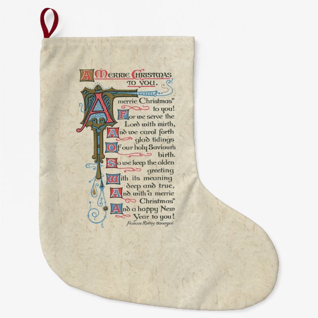 Grande Chaussette De Noël L'esprit de Noël célèbrent le bas de Jésus-Christ (Devant)