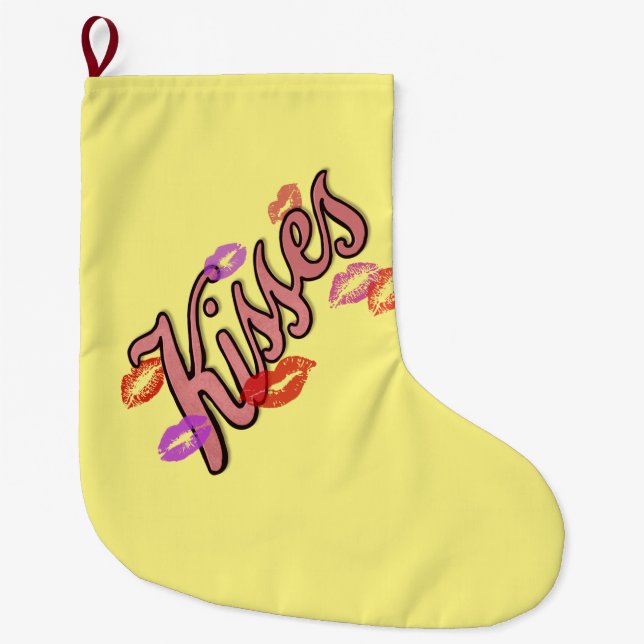 GRANDE CHAUSSETTE DE NOËL LIP KISSES (Devant)