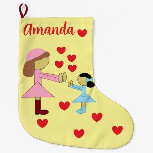 Grande Chaussette De Noël Love the Children :
