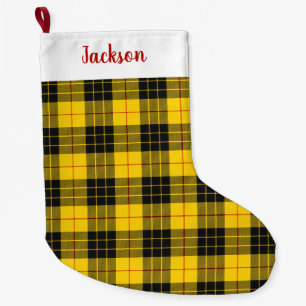 Grande Chaussette De Noël MacLeod Scottish Clan Tartan Plaid Motif