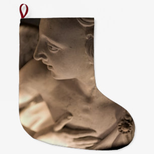 Grande Chaussette De Noël Marble Angel Sculpture Art Imprimer