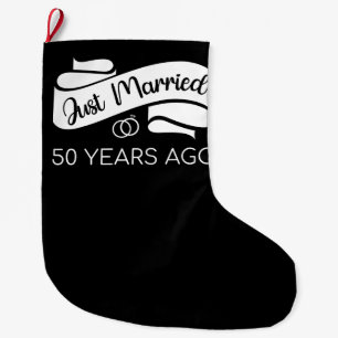 Grande Chaussette De Noël Mariés depuis 50 ans V