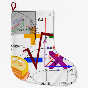 Grande Chaussette De Noël mathématiques formule école de physique