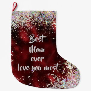 Grande Chaussette De Noël Meilleure maman