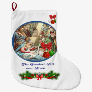Grande Chaussette De Noël Mère Marie