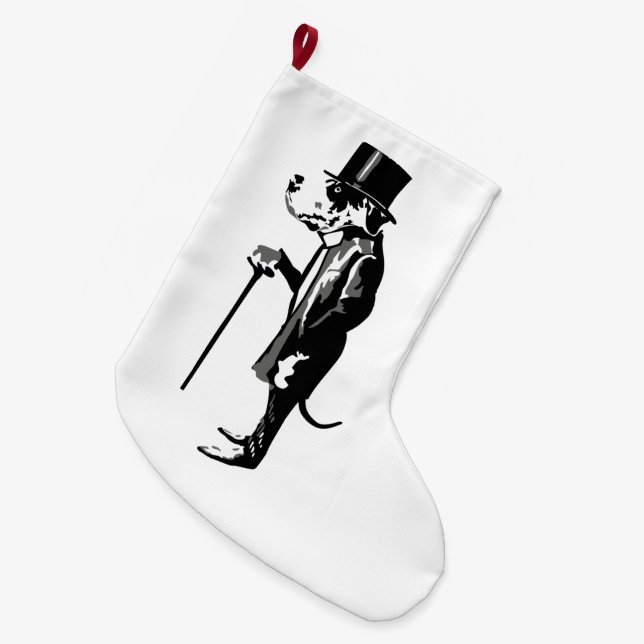 Grande Chaussette De Noël Mister Great Dane (Devant (Accrochage))