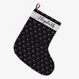 Grande Chaussette De Noël Moderne Tufted personnalisable