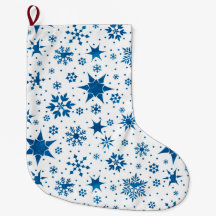 Motif de flocon de neige bleu
