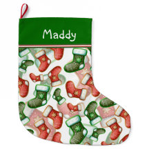 Motif Whimsical Christmas Stocking