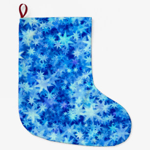 Grande Chaussette De Noël Noël Azure Horizon