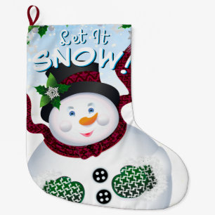 Grande Chaussette De Noël Noël de neige