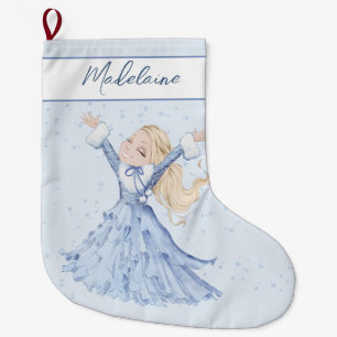 Grande Chaussette De Noël Noël hiver Princesse Filles