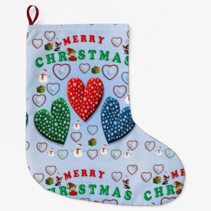 Grande Chaussette De Noël Noël, Joyeux Noël