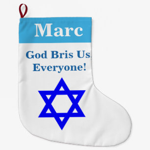 Grande Chaussette De Noël Noël juif