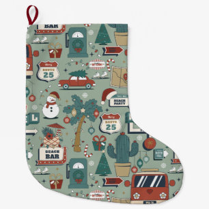 Grande Chaussette De Noël noël juillet route 25 plage tropicale