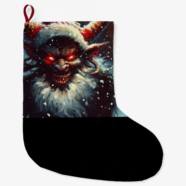 Grande Chaussette De Noël Noël Krampus 1 (Devant)