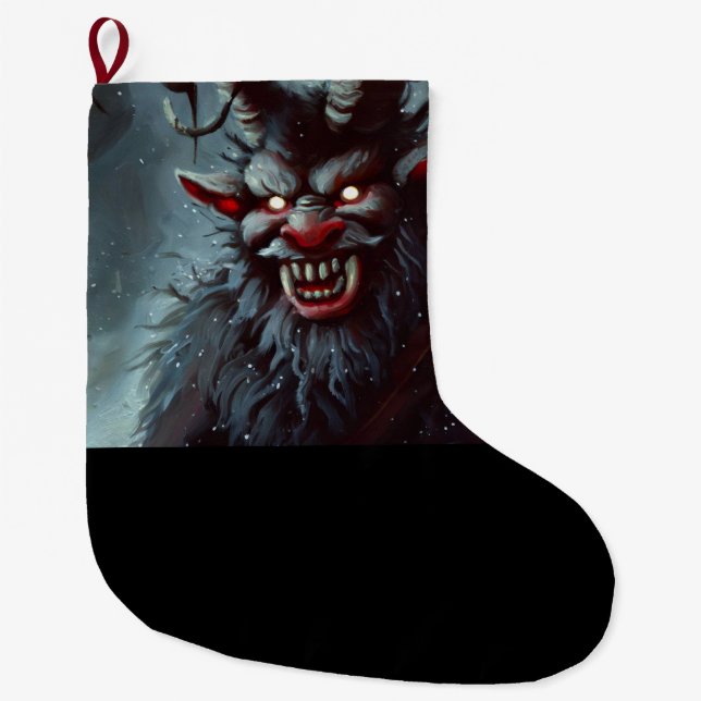 Grande Chaussette De Noël Noël Krampus 2 (Devant)