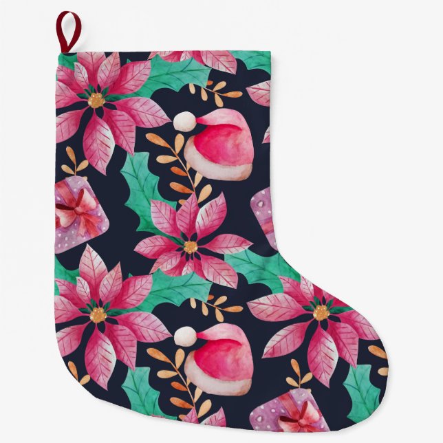 Grande Chaussette De Noël Noël mignon (Devant)