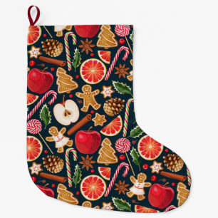 Grande Chaussette De Noël Noël mignon Gros Noël Stocking