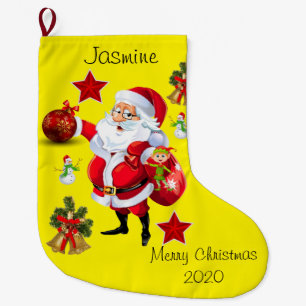 Grande Chaussette De Noël Noël, Noël Père Noël Snowman