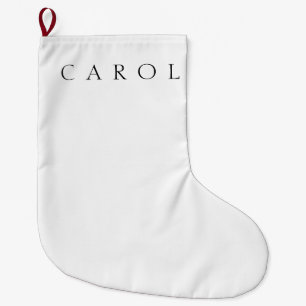 Grande Chaussette De Noël Nom classique (ou mot)