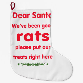 Grande Chaussette De Noël nous avons été de bons rats