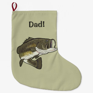 Grande Chaussette De Noël Papa : Basse de large ouverture