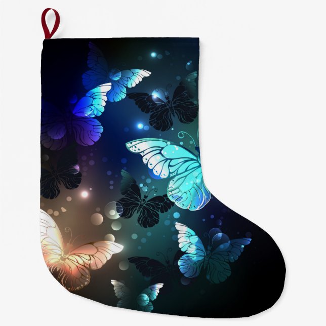 Grande Chaussette De Noël Papillon de nuit (Devant)