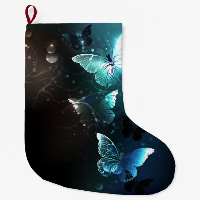 Grande Chaussette De Noël Papillons de nuit (Devant)