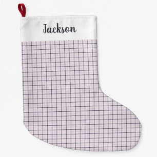 Grande Chaussette De Noël Pattern Violet White Dark