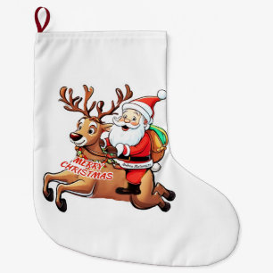 Grande Chaussette De Noël Père Noël