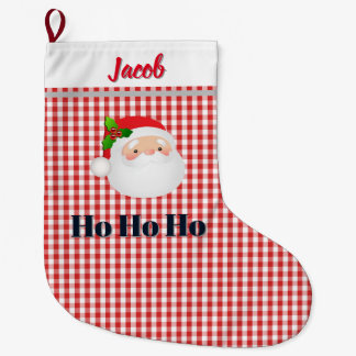 Grande Chaussette De Noël Personalised Christmas Stocking - Santa Ho Ho Ho
